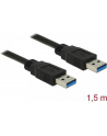 Delock Kabel USB 3.0 AM-AM, 1.5m, czarny - nr 15