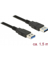Delock Kabel USB 3.0 AM-AM, 1.5m, czarny - nr 16