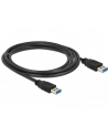 Delock Kabel USB 3.0 AM-AM, 2m, czarny - nr 23