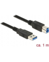 Delock Kabel USB 3.0 AM-BM, 1m, czarny - nr 13