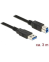 Delock Kabel USB 3.0 AM-BM, 3m, czarny - nr 21