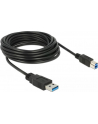 Delock Kabel USB 3.0 AM-BM, 5m, czarny - nr 15
