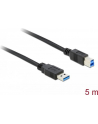 Delock Kabel USB 3.0 AM-BM, 5m, czarny - nr 17
