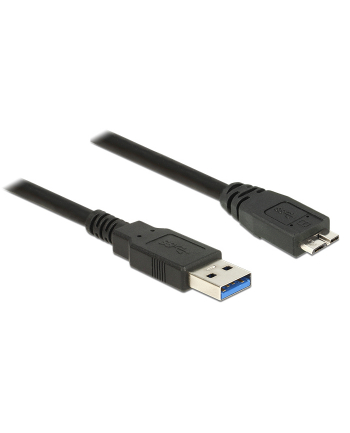 Delock Kabel Micro USB 3.0 AM-BM, 1m, czarny