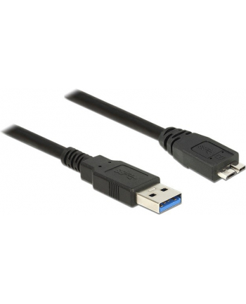Delock Kabel Micro USB 3.0 AM-BM, 1.5m, czarny