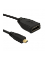 Qoltec Kabel Micro HDMI D Męski / HDMI A Żeński | v1.4 | 0,2m - nr 1