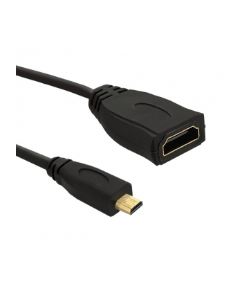 Qoltec Kabel Micro HDMI D Męski / HDMI A Żeński | v1.4 | 0,2m