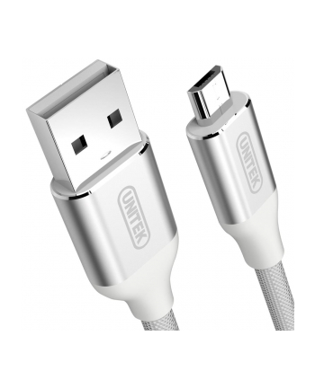 Unitek Kabel USB - microUSB 2.0 Silver, Y-C4026ASL