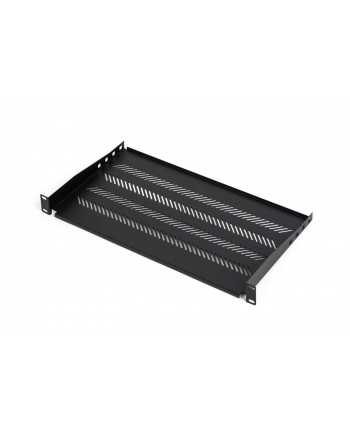 ASSMANN Półka do szaf 250mm 19' 483x250mm 1U czarna z regulacją i podporą nr 1