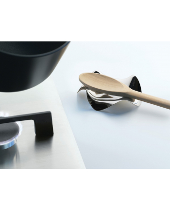 ALESSI BLIP Podstawka pod łyżkę z polerowanej stali nierdzewnej