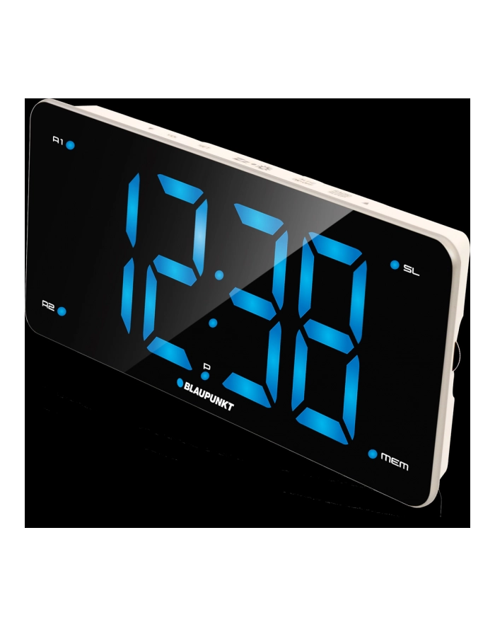 Radiobudzik Blaupunkt CR15WH , FM PLL, Ładowanie USB, Wyświetlacz LED 3'' główny