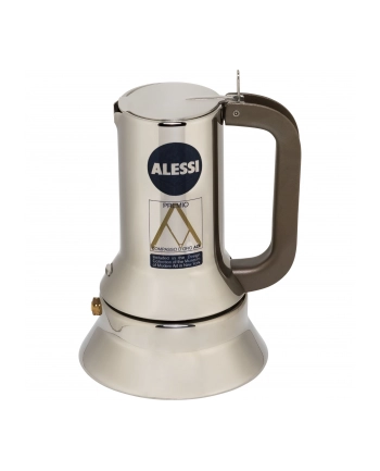 ALESSI Kawiarka do espresso ze stali nierdzewnej do indukcji, bardzo mała nr 2