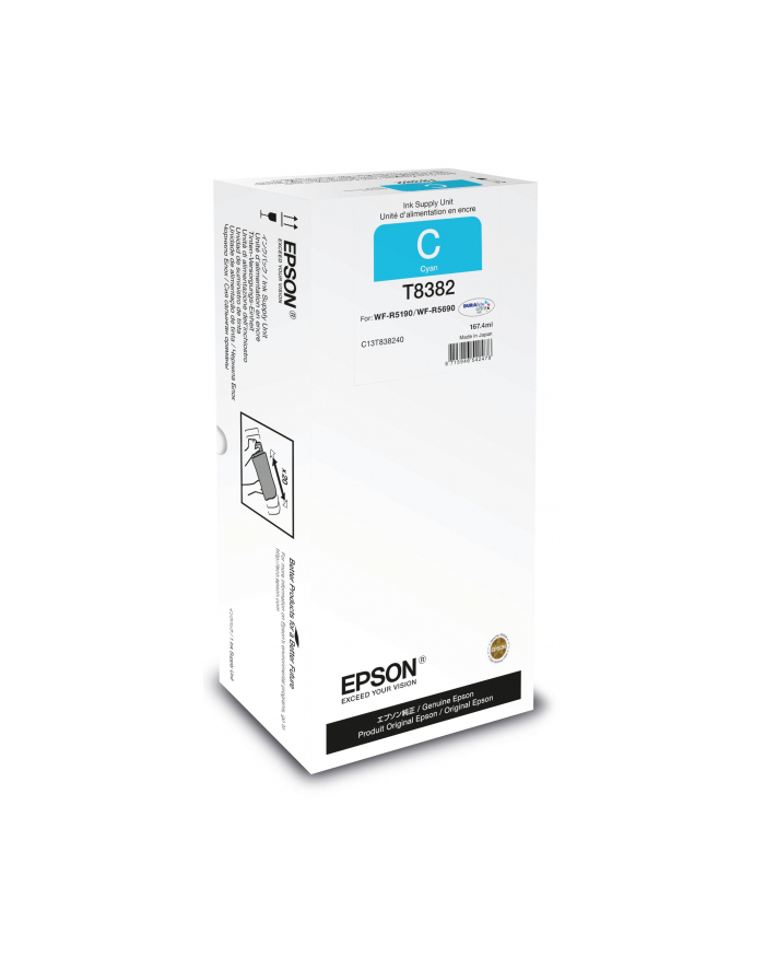 Epson Tusz T8382 CYAN XL  167.4ml do WF-R5190/R5690 główny