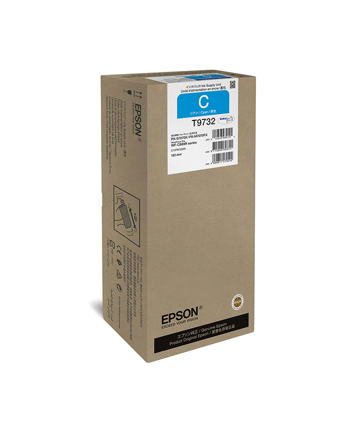 Epson Tusz T9732 CYAN 192.4ml do serii WF-C869Rxx główny