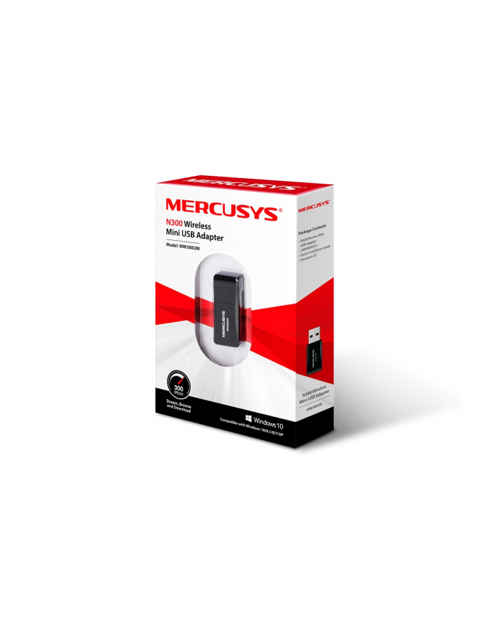 Mercusys MW300UM Ethernet Adapter WiFi N300 USB główny