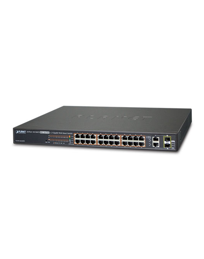 PLANET FGSW-2624HPS PoE; 24x10/100; 2xTP/SFP; 220W główny