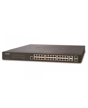 PLANET FGSW-2624HPS PoE; 24x10/100; 2xTP/SFP; 220W