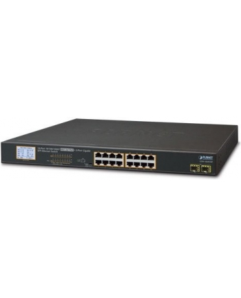 PLANET GSW-1820VHP PoE+; 16x GIGA; 2xSFP; 300W