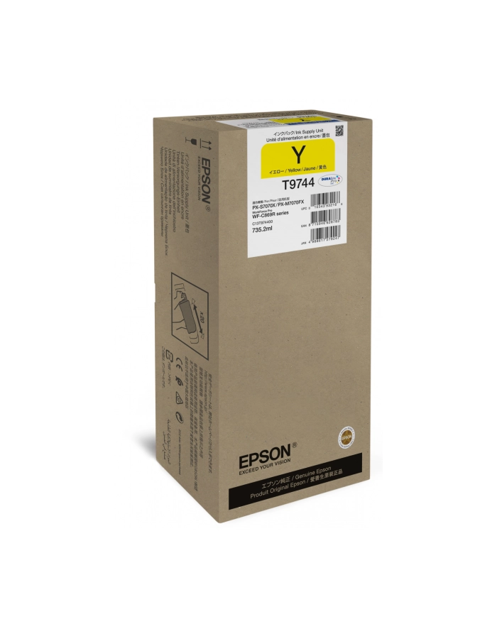 Epson Tusz T9744 YELLOW 735.2ml do serii WF-C869Rxx główny