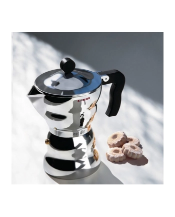 MOKA ALESSI Kawiarka do espresso z aluminium, mała nr 2