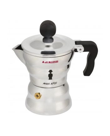 MOKA ALESSI Kawiarka do espresso z aluminium, mała nr 1