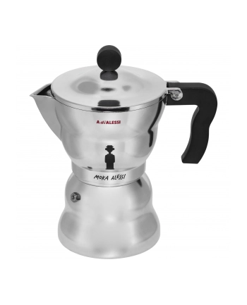 MOKA ALESSI Kawiarka do espresso z aluminium, duża nr 1