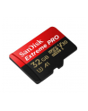 SANDISK EXTREME PRO microSDHC 32GB 100/90 MB/s A1 C10 V30 UHS-I U3 - nr 73