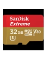 SANDISK EXTREME microSDHC 32 GB 100/60 MB/s A1 C10 V30 UHS-I U3 - GoPro - nr 67