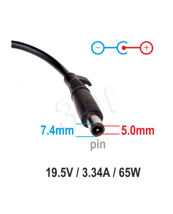 Zasilacz Akyga samochodowy AK-ND-33 (19 5V 3 34A 65W 7.4*5.0+pin)