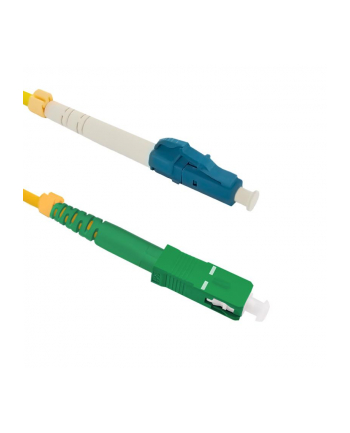 Qoltec Patchcord światłowodowy LC/UPC - SC/APC | Singlemode | 9/125 | G652D | Simplex | 25m