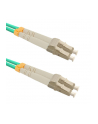 Qoltec Patchcord światłowodowy LC/UPC - LC/UPC | Multimode | 50/125 | OM4 | Duplex | 1m - nr 1