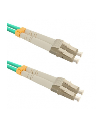 Qoltec Patchcord światłowodowy LC/UPC - LC/UPC | Multimode | 50/125 | OM4 | Duplex | 1m