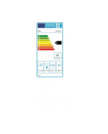 Okap Szufladowy Beko CFB 6310 X (Stal nierdzewna 160m3/h 600mm) nr 2