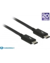Kabel Thunderbolt 3 Delock M/M 1.5m czarny - nr 10
