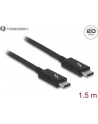 Kabel Thunderbolt 3 Delock M/M 1.5m czarny - nr 12