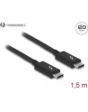Kabel Thunderbolt 3 Delock M/M 1.5m czarny - nr 20