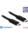 Kabel Thunderbolt 3 Delock M/M 1.5m czarny - nr 21