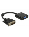 Adapter DVI-D(M)(24+1) Single link -> VGA(F) 16cm Delock - nr 9