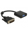 Adapter DVI-D(M)(24+1) Single link -> VGA(F) 16cm Delock - nr 1