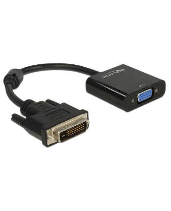 Adapter DVI-D(M)(24+1) Single link -> VGA(F) 16cm Delock