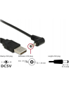 Kabel USB zasilający -> DC 3.5  x 1.35 mm (M) kątowy 90'' 1.5M Delock - nr 16