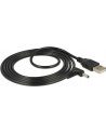 Kabel USB zasilający -> DC 3.5  x 1.35 mm (M) kątowy 90'' 1.5M Delock - nr 17