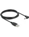 Kabel USB zasilający -> DC 3.5  x 1.35 mm (M) kątowy 90'' 1.5M Delock - nr 19
