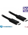 Kabel Thunderbolt 3 Delock M/M 1m czarny - nr 25