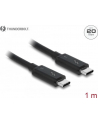 Kabel Thunderbolt 3 Delock M/M 1m czarny - nr 27