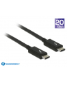 Kabel Thunderbolt 3 Delock M/M 1m czarny - nr 2