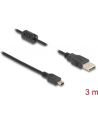 Kabel USB AM-mini BM 2.0 Delock 3M czarny - nr 11