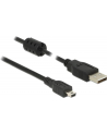 Kabel USB AM-mini BM 2.0 Delock 3M czarny - nr 9
