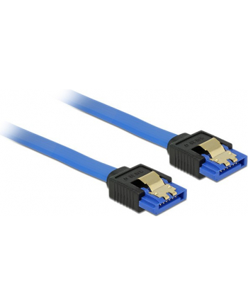 Kabel SATA DATA III 50cm z zatrzaskami metalowymi niebieski DELOCK nr 1