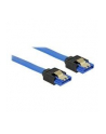 Kabel SATA DATA III 50cm z zatrzaskami metalowymi niebieski DELOCK - nr 6